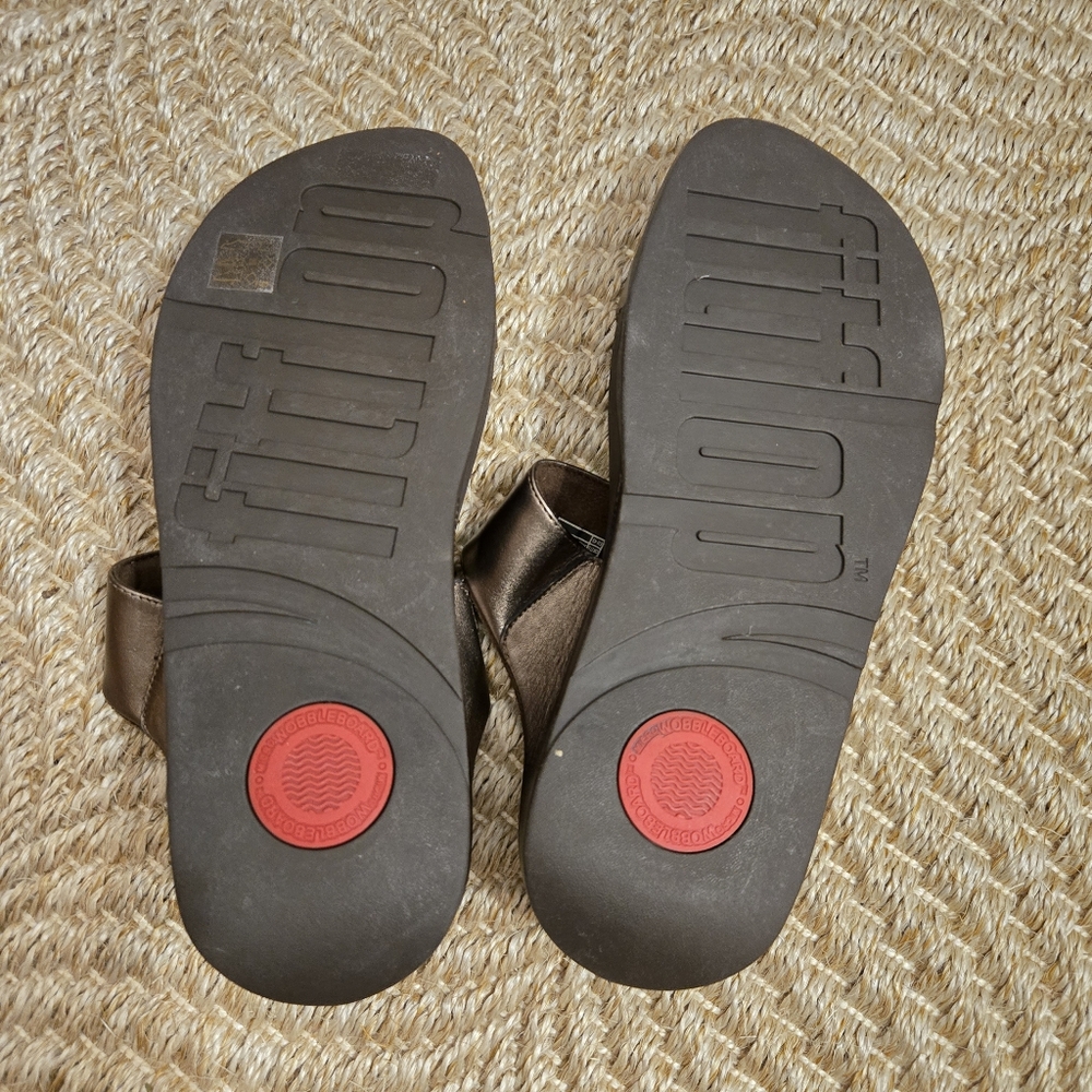 Women's Fitflop Bronze Double Strap Sandal 11 - Picture 2 of 4